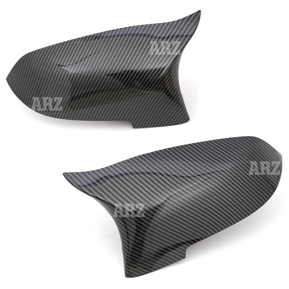 

For BMW 5 6 7 Series LCI F10 F18 F11 F06 F07 F12 F13 F01 F02 Carbon Black M Style Rear View Side Mirror Cover Caps