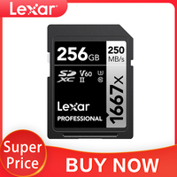 Lexar 1667x SD Card 64GB 128GB 256GB V60 High Speed 800x Pro SD Card 32GB 64GB 128GB 256GB Memory Card V30 Class 10 For Camera
