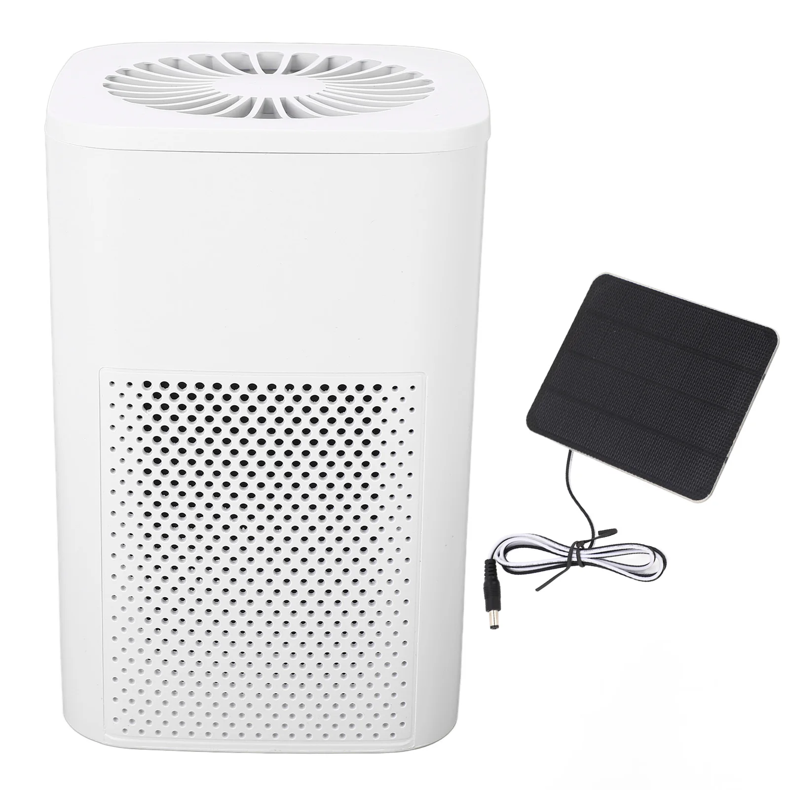 

Monocrystalline Silicon Solar Air Purifier 10W Car Air Filter for Dog House Chicken Coop Ventilation - Eco-Friendly Portable Air