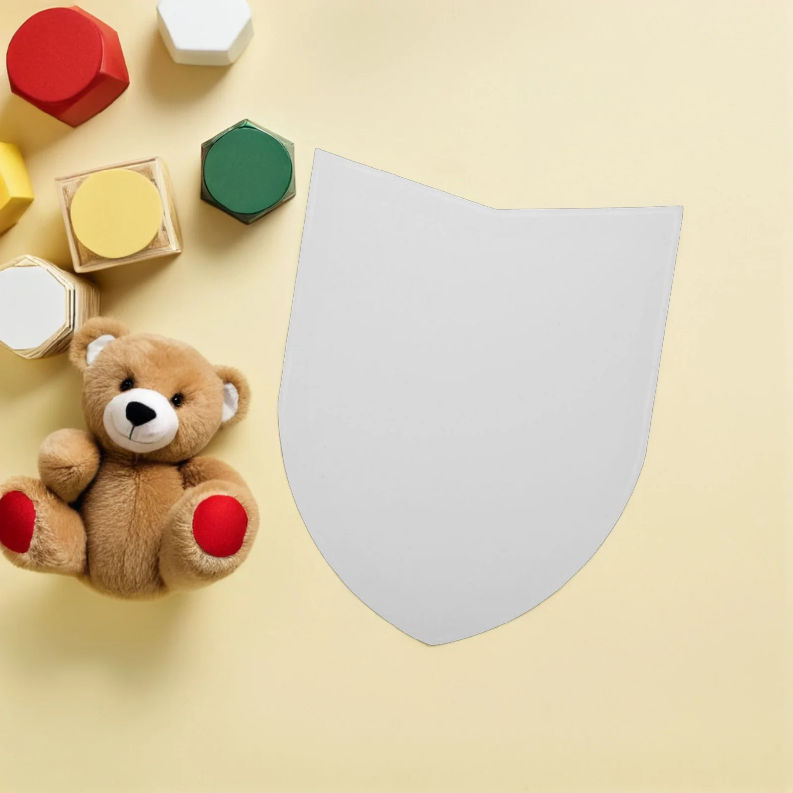 36Pcs DIY Blank Paper Shields Creative Painting Kids Party Game Graffiti Role Play Decoration Toy Shield Kids Shield Toy