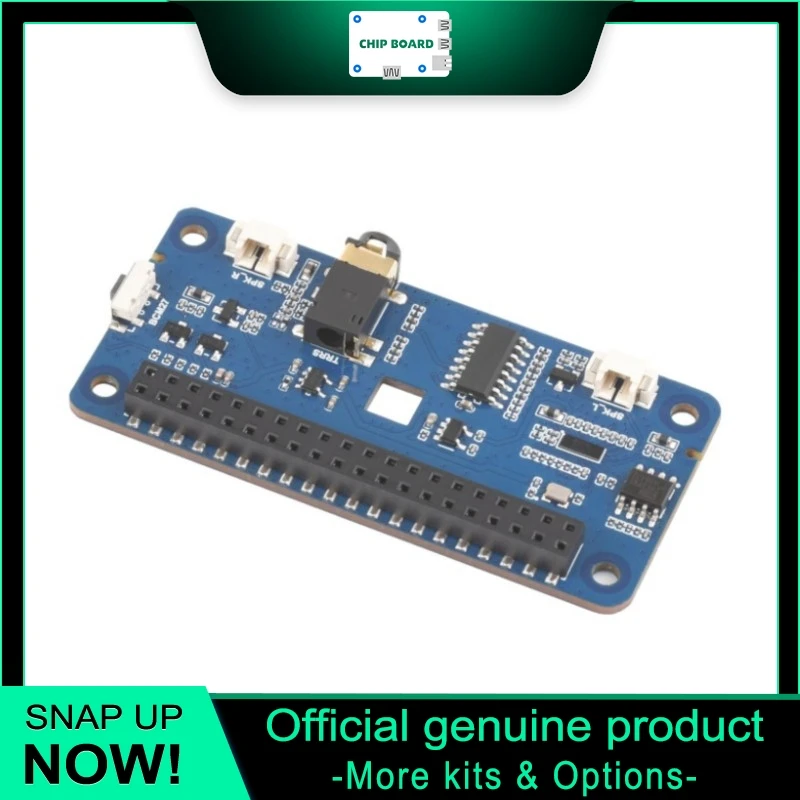 waveshare-da7212-i2sオーディオhat（タイプb）、ステレオコーデック、eeprom、raspberry-pi用スピーカーヘッダー