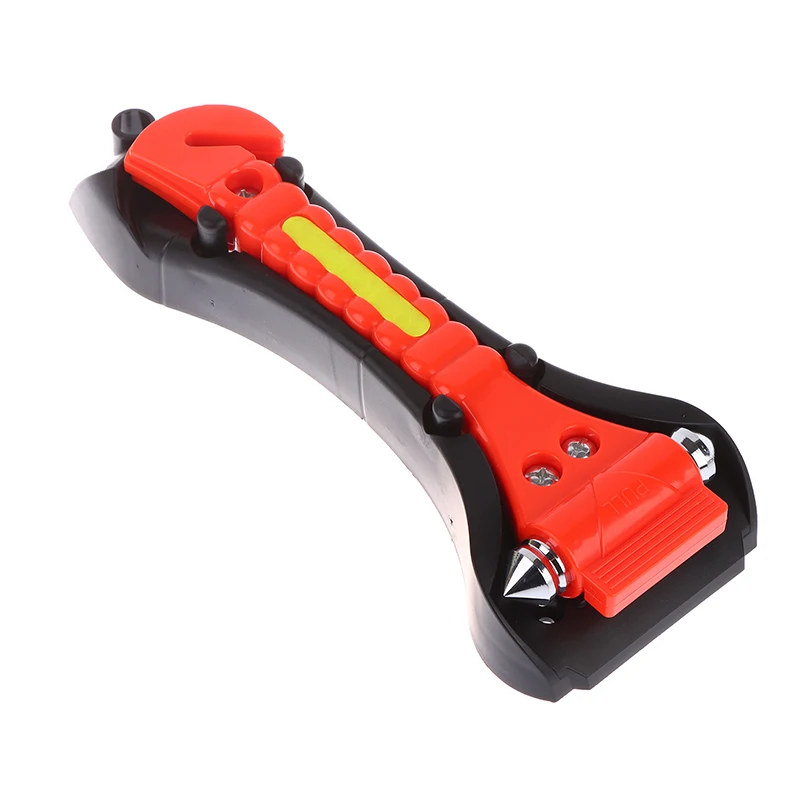 1Pc 2 In 1 Car Emergency Safety Escape Hammer Glass Window Breaker Belt Cutter Tool Glass Lifesaving First Aid kit