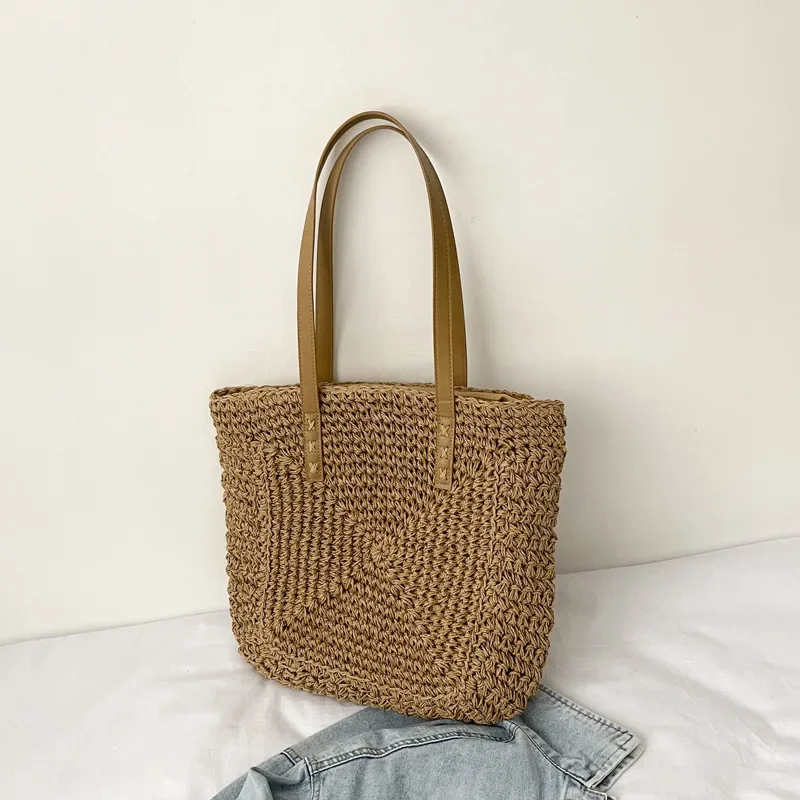 Summer Style Shoulder Bags For Women Large Capacity Handmade Straw Handbag Totes Travel Holiday Beach Bag Shopping Pack bolsa