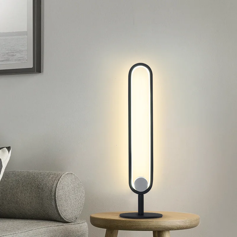 Nordic Geometry Floor Lamp Modern Minimalist Black Stand Lights For Bedroom Bedside Living Room Mood Light Study Standing Lamp