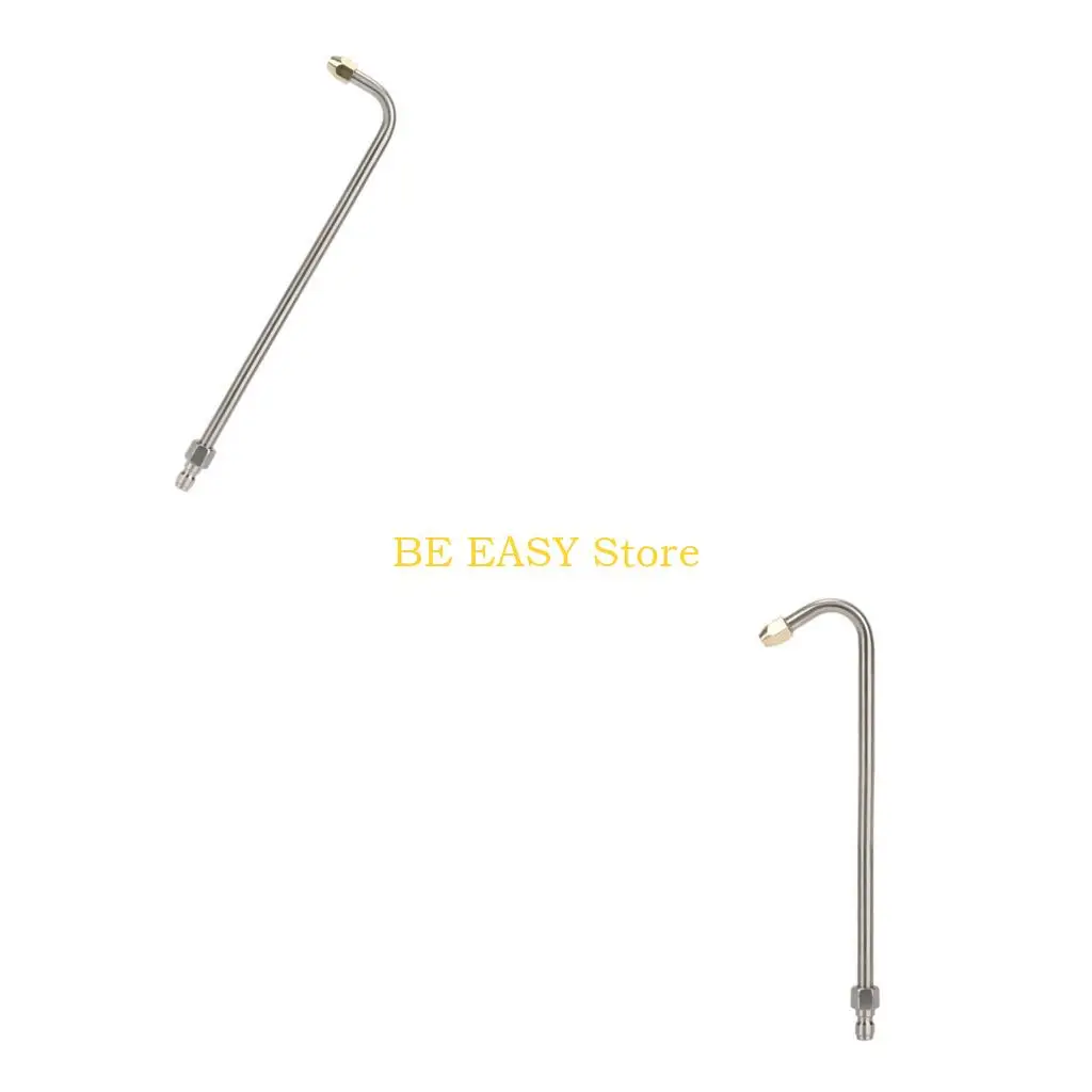 E28F 30°/90°/U Pressure Washer Extension Wand Extension Lances Curved Extension Rod 1/4inch Quick Connection Washer Elbow Rod
