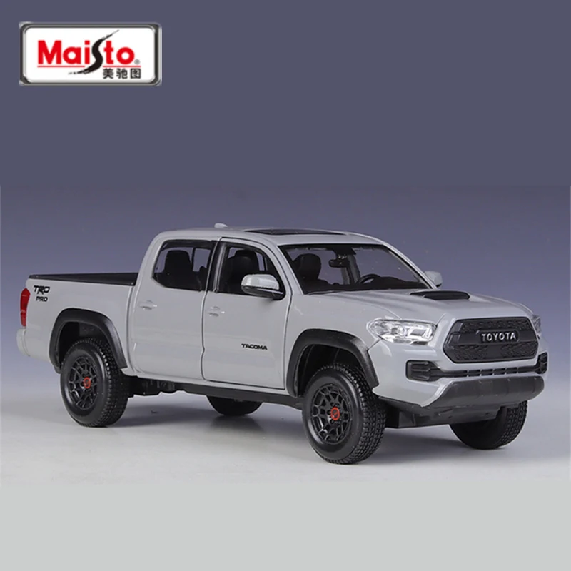 Maisto 1/27 TOYOTA Tacoma TRD PRO 픽업 합금 자동차 모델, 다이캐스트 금속 장난감 자동차 모델, 시뮬레이션 컬렉션, 어린이 선물