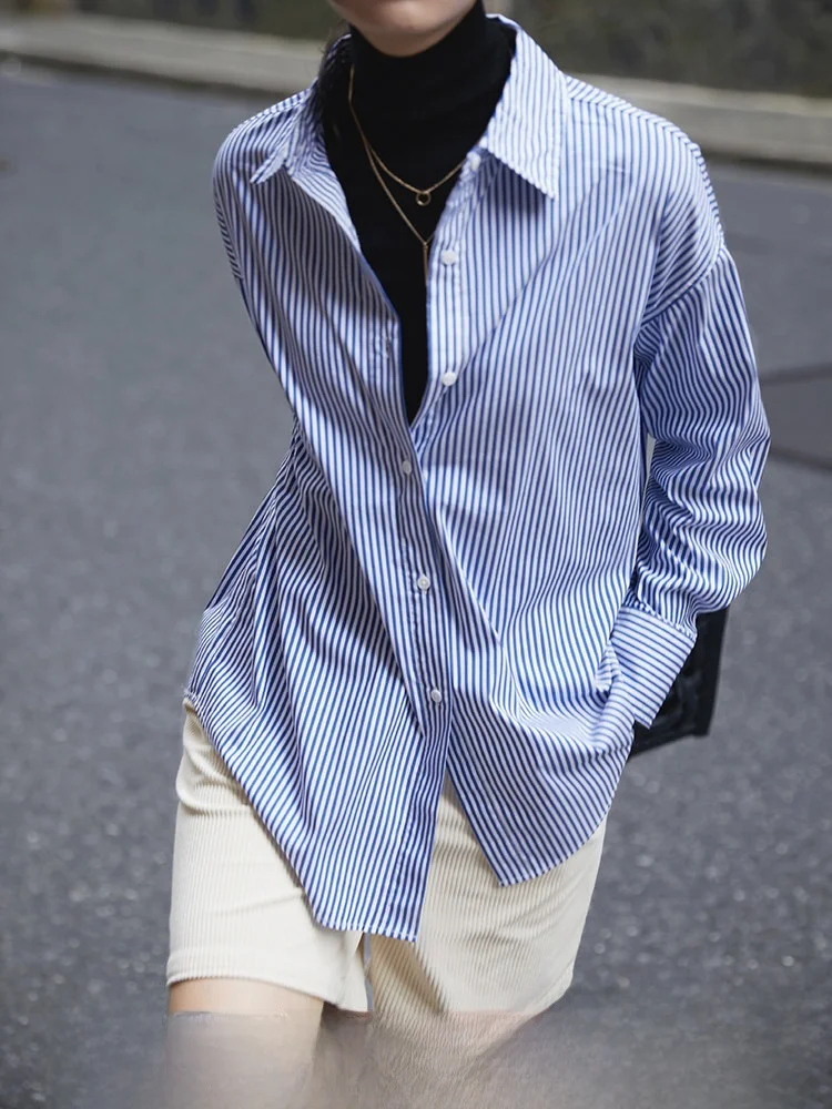 

Классические женские туфли в синюю полоску с вертикальными полосками, дизайн из смеси хлопка, удобная посадка, длинная свеч на пуговицах, повседневная одежда