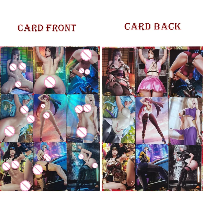 Sexy Anime Nude Girl Exposed Card Goddess Story ACG DIY Yamanaka Ino Rare Premium Flash Adult Toys Collection Cards Boys' Gifts