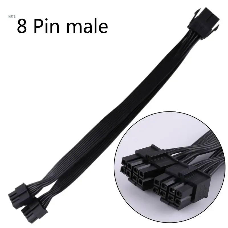 18AWG 8Pin to 8Pin Cable Add Two more PCIExpress 8Pins Ports Splitter Adapter Dropship