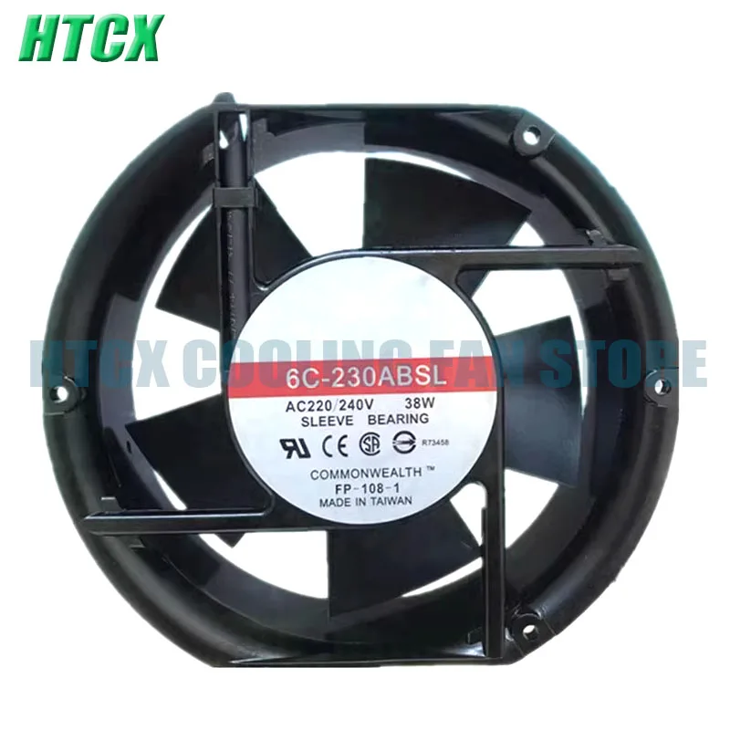 6C-230ABSL Cooling Fan AC 220V/240V 35W 50/60HZ 17251 17CM 172*150*51mm 2 Wires