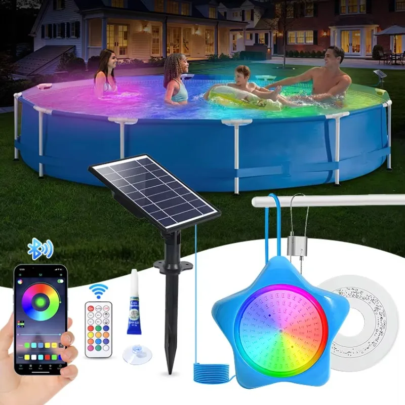 

New Design Ip68 Rgb Underwater Pool Spa Light 10 Watt Led Rgb Swimming Wireless Remote Control Switch Solar Pool Lights