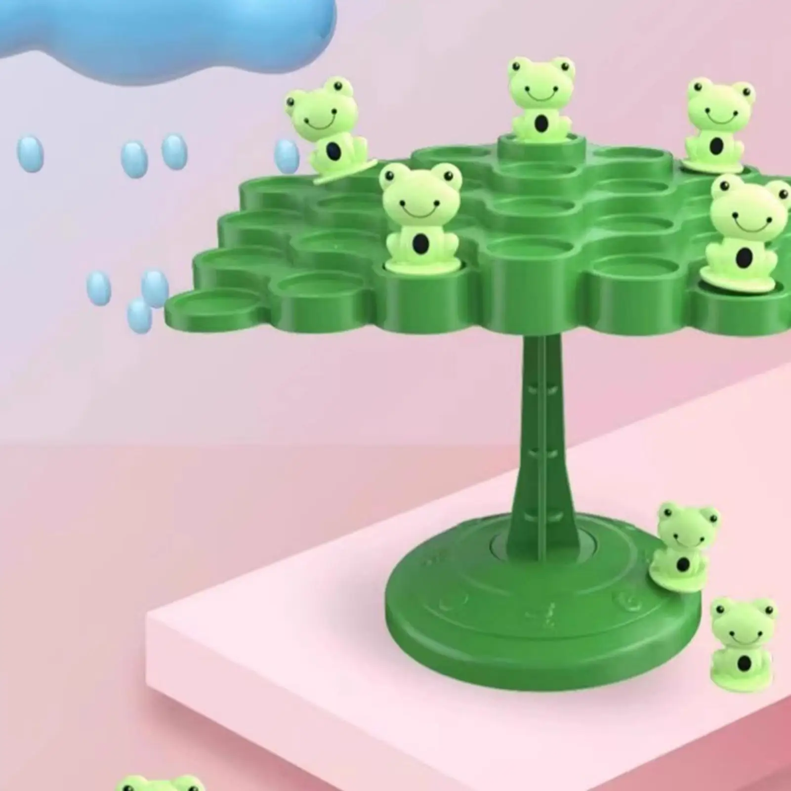 Fun Frog Balance Tree Children Montessori Math Toys Balancing Board Game Parent-child Interaction Tabletop Balance Game Toy Gift