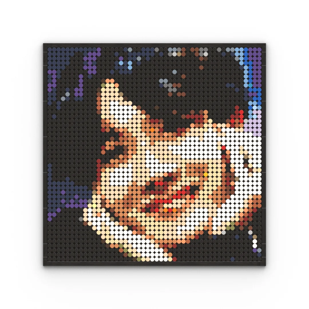 DIY Pixel Art Mosaic Building Blocks Pop Star Portrait Wall Decor Compatible with Major Brands Unique Gift Concert Goers Music