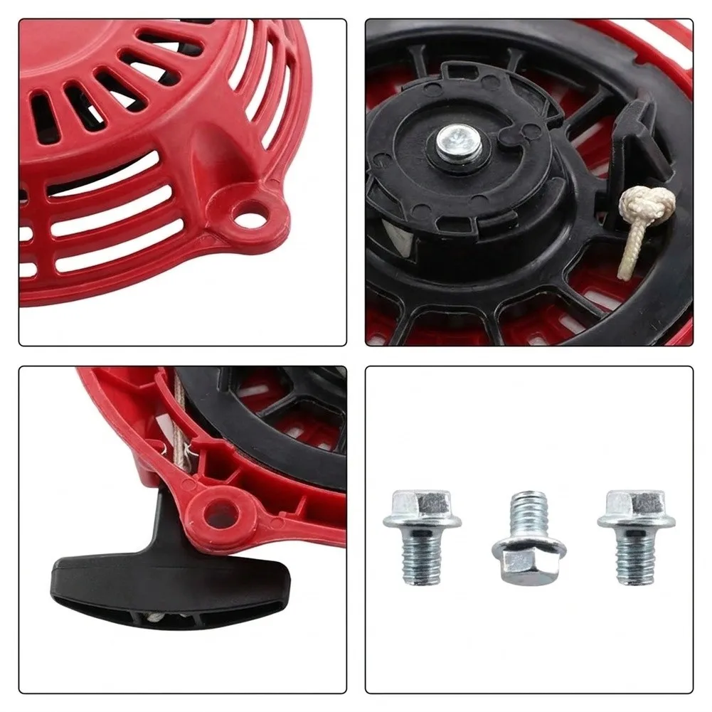HRB476 Pull Cord Recoil Starter For Quick Lawn Startup Minimal Tools Required Reliable Performance For Honda HRB425