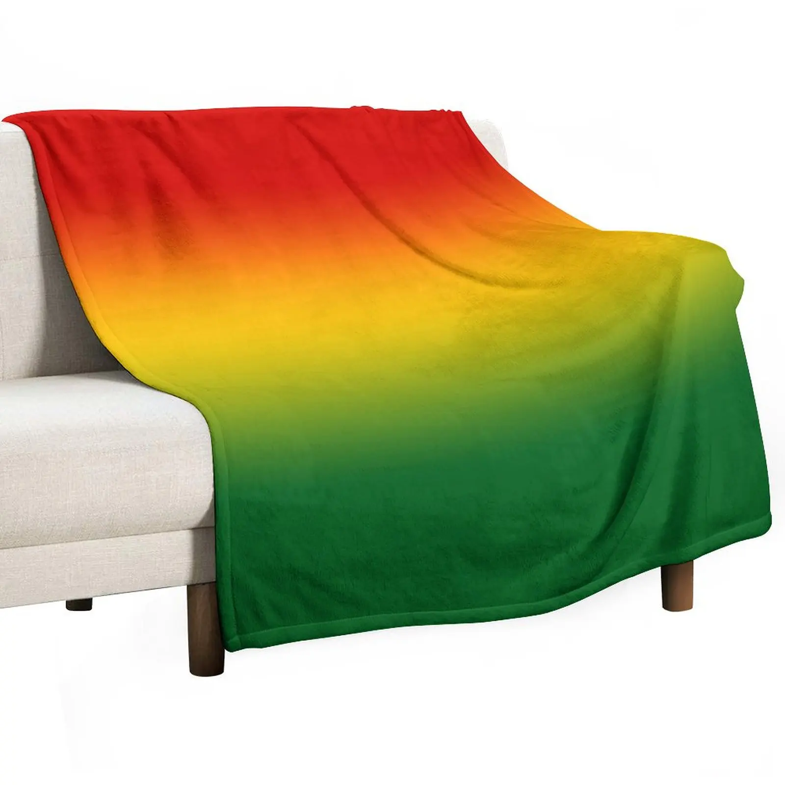 

Jamaican Colors Red Yellow Green Blend Pattern Throw Blanket Vintage Luxury Blankets