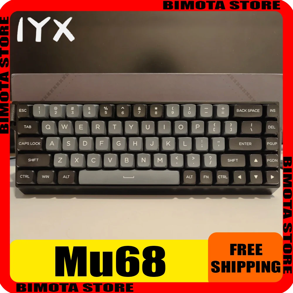 

IYX Mu68 Magnetic Switch Mechanical Keyboard Aluminum Alloy 8000hz Quick Trigger RGB Gaming Keyboard Hot Swap Pc Man Gamer Gifts