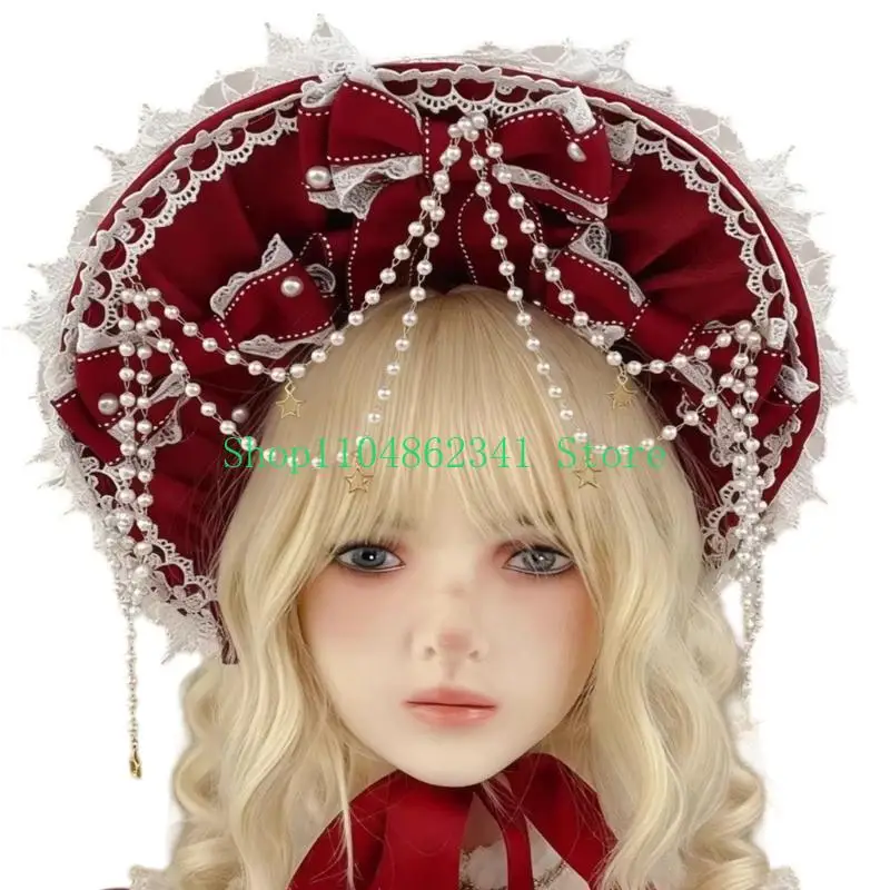 652F Elegant Bonnet Hat Practical Hair Accessory Elegant Headwear For Daily Wear
