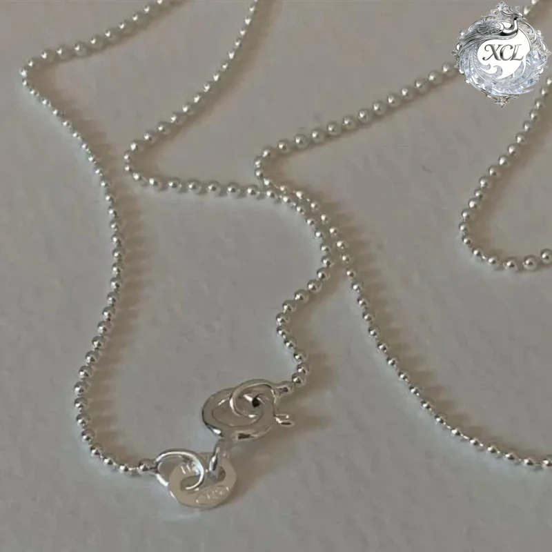 

Серебряный кулон XCL S925 с цепочкой «Шопен», модное ювелирное украшение, подарок для женщин