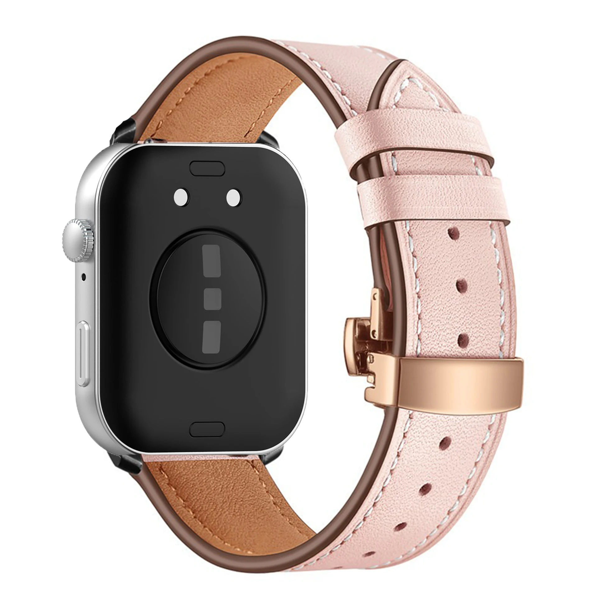 Correa de cuero genuino para Huawei Watch Fit 3, pulsera clásica de negocios, repuesto de Correa