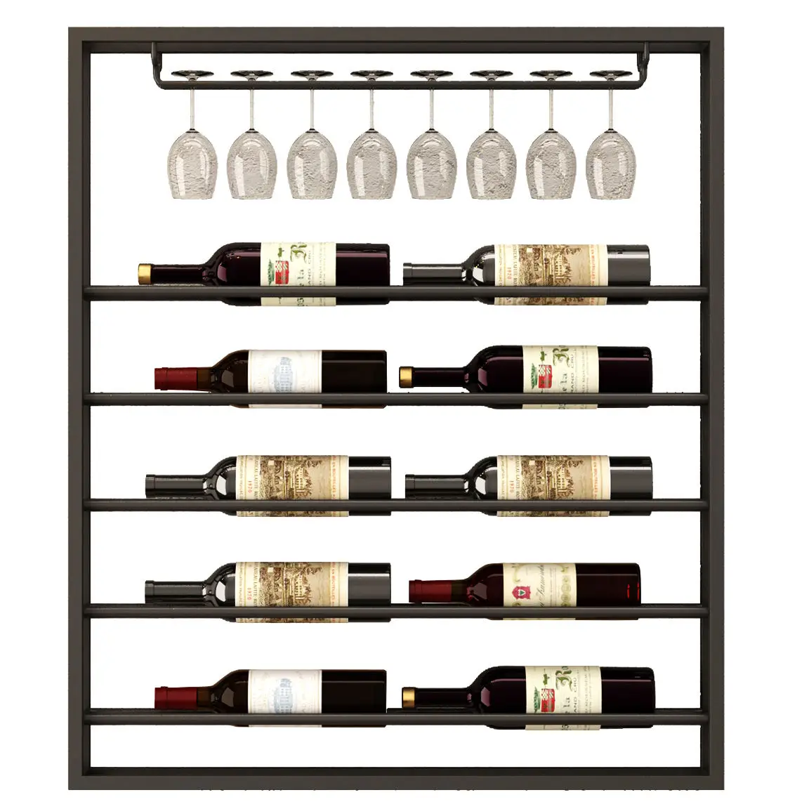 

Home wine glass holder Wall hanging wine rack Wall Creative wine glass holder Wine display stand tall glass holder