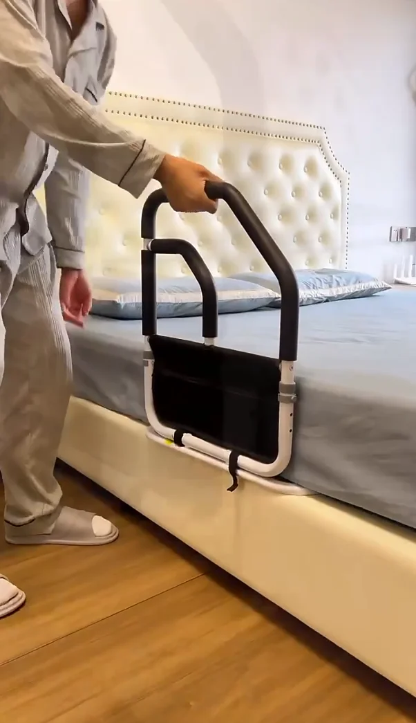 Elderly Stand up Auxiliary Device Foldable Elderly Bedside Armrest Unilateral Railing Get up Shatter-resistant Power Frame