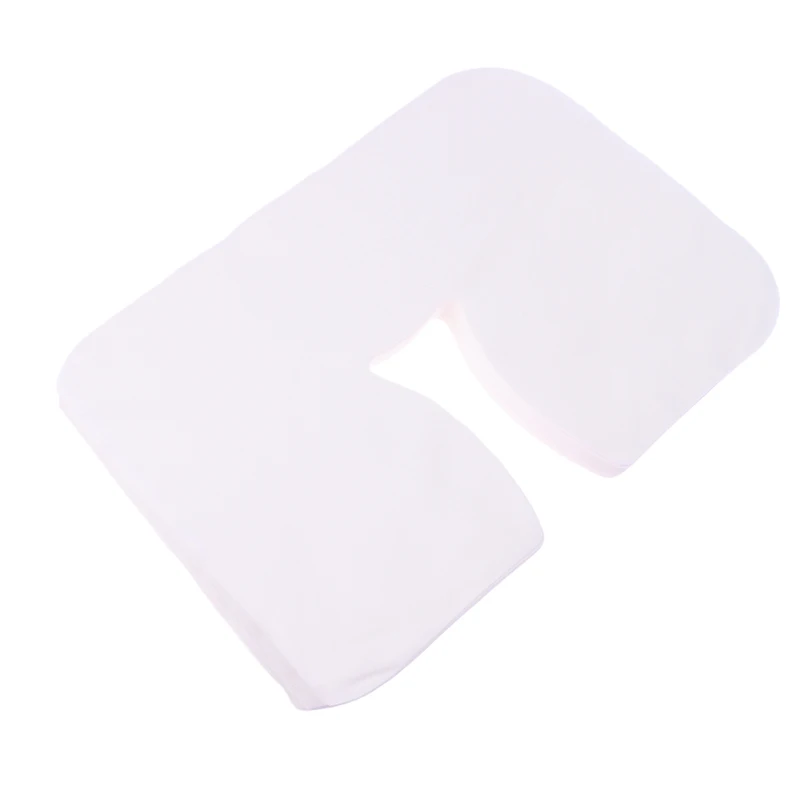 100Pcs Disposable Non-Woven Headrest Pillow Paper Beauty Salon Bed Table Cover Massage Face Cradle Head Rest Pads Covers