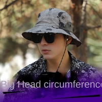 60-65cm Xxl Big Head Hat Men Summer Outdoor Jungle Fisherman Cap Lightweight Sunscreen quick-drying Sun Hats  Hot