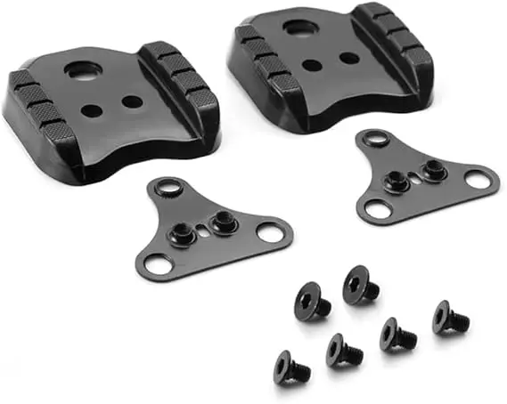 

SPD Cleat Adapters: Convert 3-Hole Shoes to 2-Hole Pedals with Durable Metal Construction - Padded Nylon Design for Comfortable