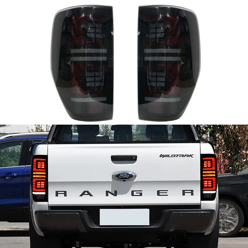 

Для Ford Ranger T6/T7/T8 2011-2021 Автомобильный светодиодный задний фонарь Задний фонарь дальнего света + стоп-сигнал + фонарь заднего хода + указатель поворота