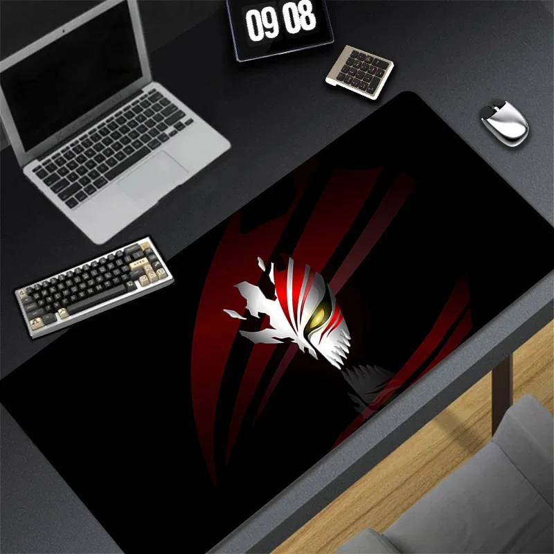 Anime Blach Mousepad Gaming Laptop Pads 90x40 Computer Accessories Large Table Mat Pc Extended Computer Mouse Pad Anime Deskmat