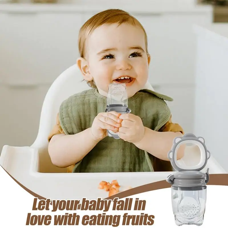 Baby Fruit Feeder Silicone Mesh Baby Food Feeder Easy-Clean Juice Extractor Pacifier cup For Teeth Relief Teething Toys Kids