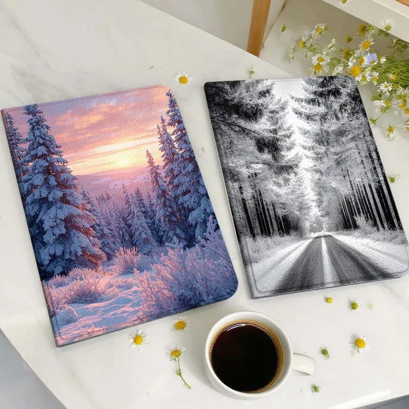 

Snowy Forest Sunset View Gift Tablet Case For Huawei Honor MatePad MediaPad Air 5 6 7 11 V6 V7 V8 V9 X9 X8 T10 T10s C5e T5