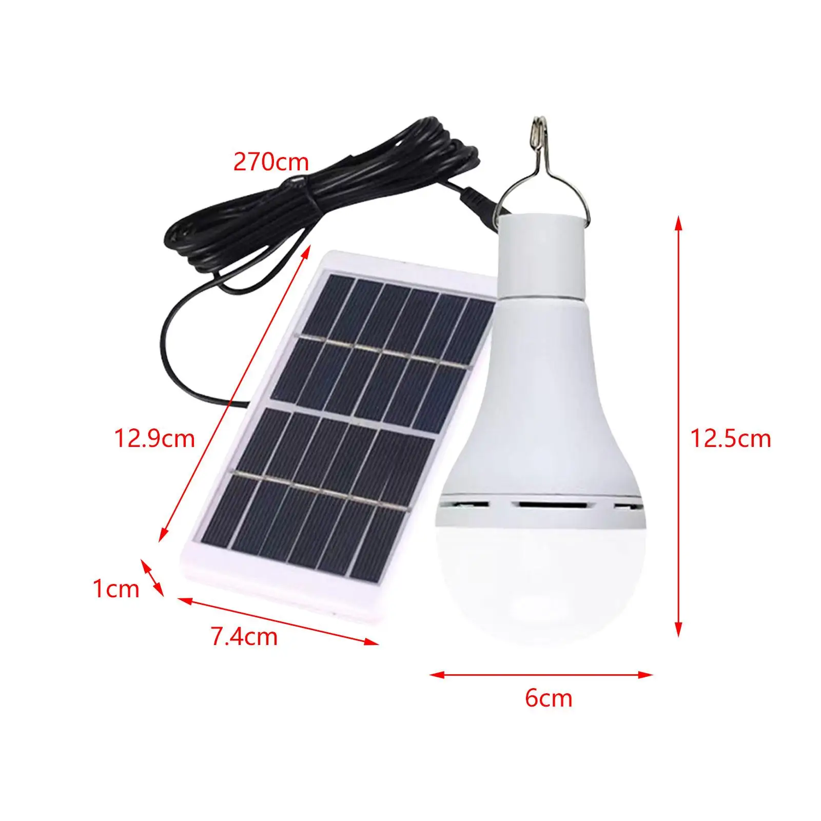 Solar Light Bulb Lighting Outdoor Camping Lamp LED Bulb for Path Shed Fence