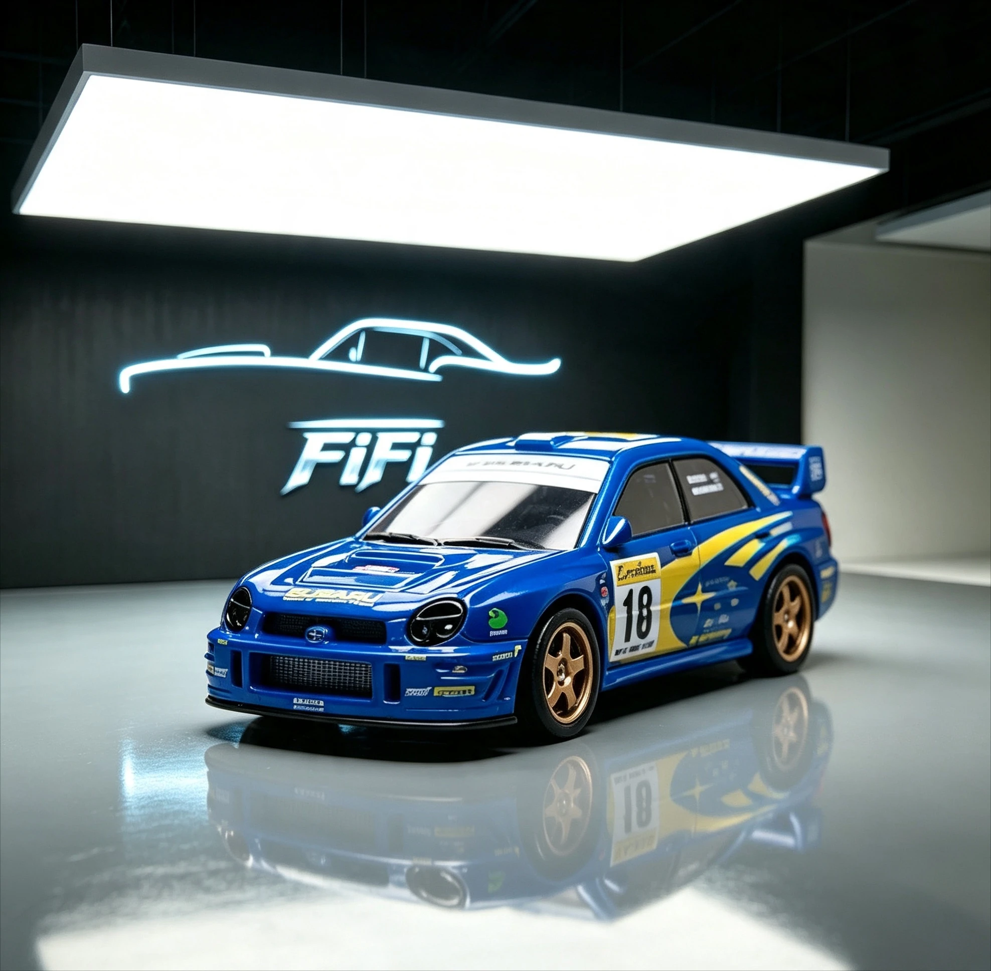 1:43 Mini RC Drift Car, STI RX7 Scale Remote Control Racing Car, Electric Micro RC Drifting Toy Car for Hobby Gift