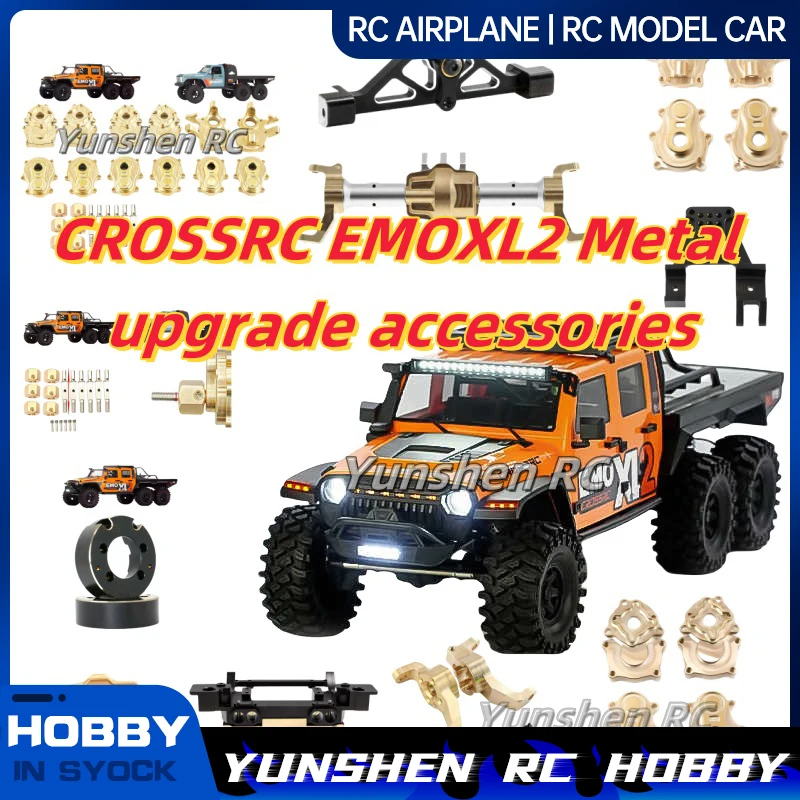 Crossrc Emo Xl2 Metal Upgraded Accessories Extended Axle Armor Counterweight Rear Axle Seat Cover Metal Axle Shell