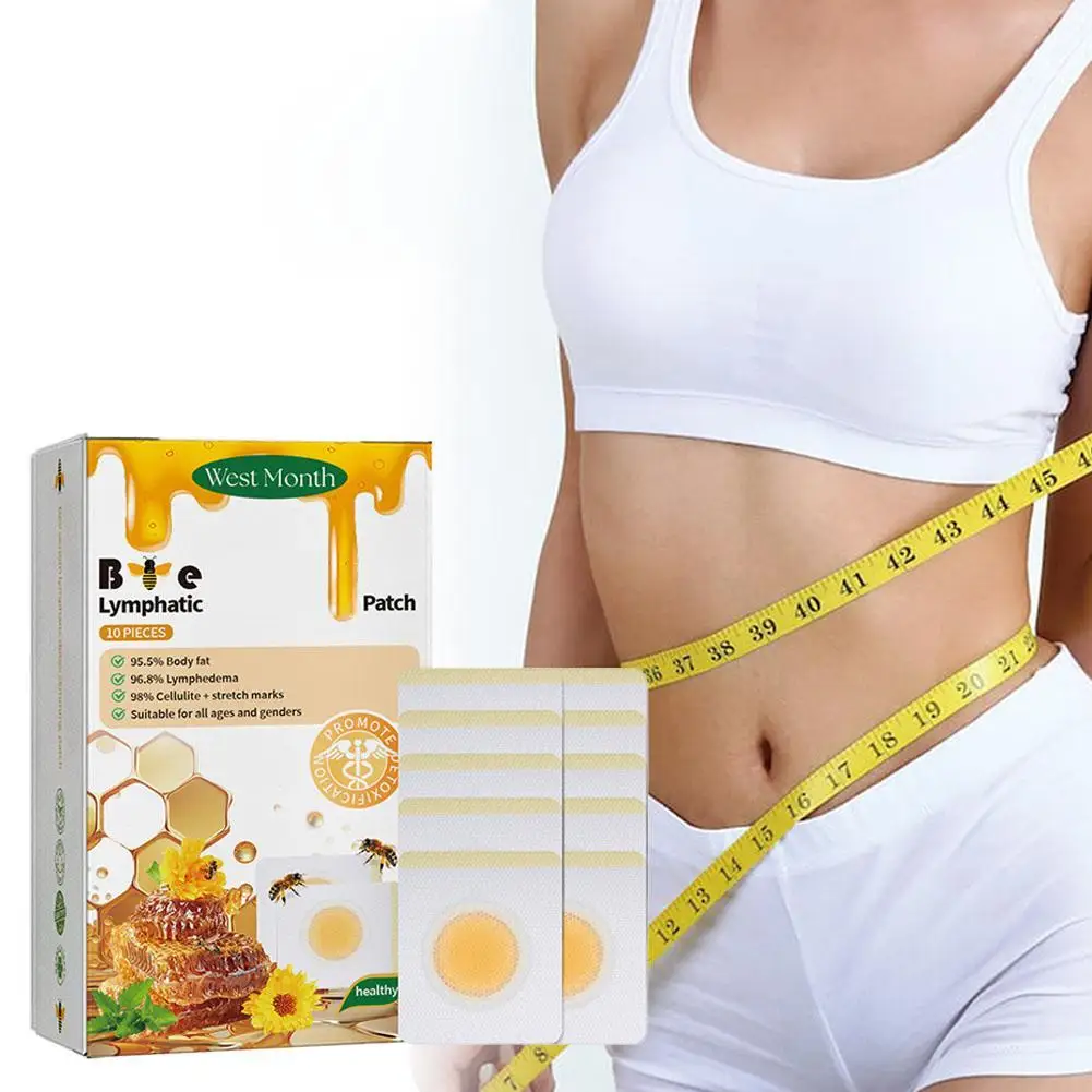 Bee Lymphatic Slimming Patch Natural Weight Loss Efficient Comfortable Close-fitting Liquid Ingredients Safety Skin Care