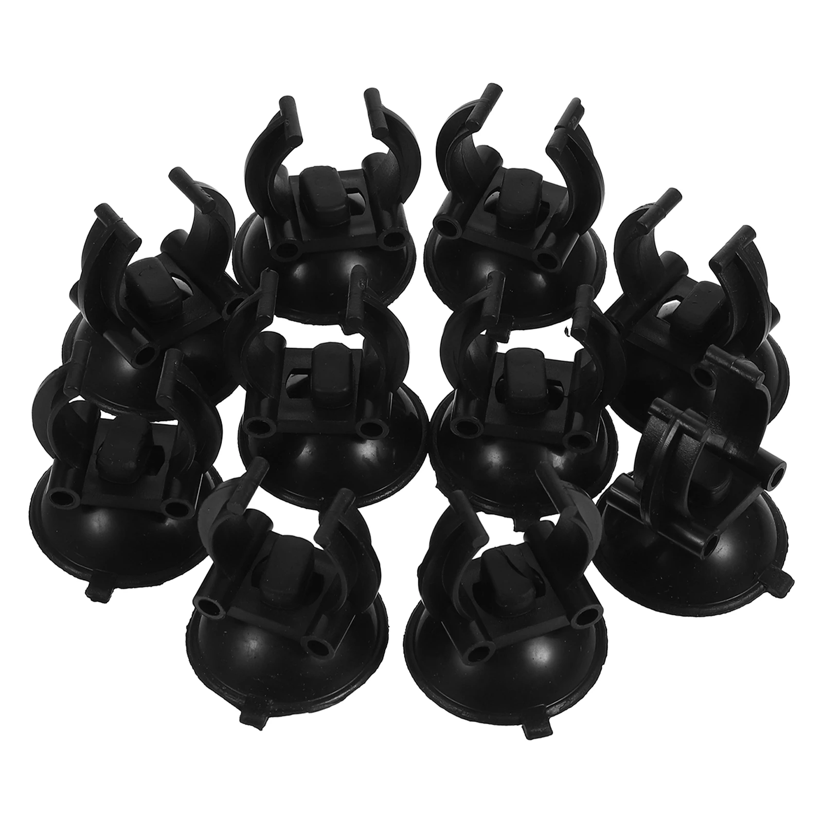 

10pcs Heating Rod Suction Cup Black Clips Aquarium Light Mount Fish Tank Holder Water Pipe Fixing Bracket Stable Installation