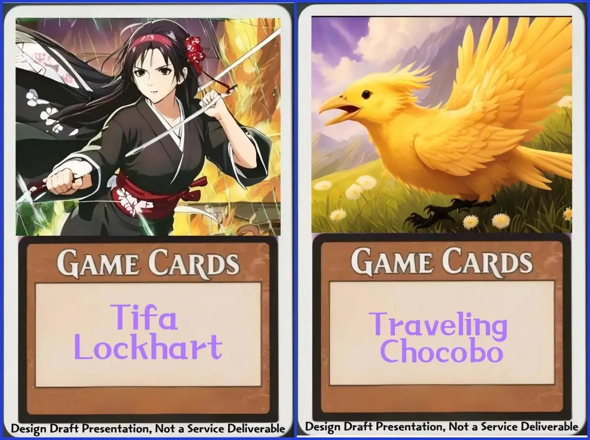 بيع بطاقات CD Holo Tifa Lockhart للسفر chocobo Cloud strife أفضل بطاقات ألعاب لوحة الوكيل عالية الجودة #1