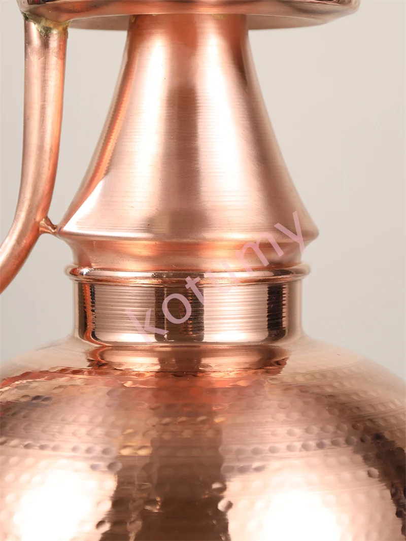 Dispositivo separador de extracción de aceite esencial, destilador de aceite esencial de cobre puro hecho a mano, máquina de cocción al vapor de vino, gran capacidad, 6,5 L