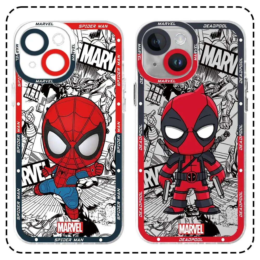 Luxury Spider Man Case For Xiaomi 13T 12T 11T 10T 14 13 12 11 Lite 5G NE POCO F6 X6 Pro X3 NFC X5 X4 GT F3 F4 F5 M6 M5S C65 Etui