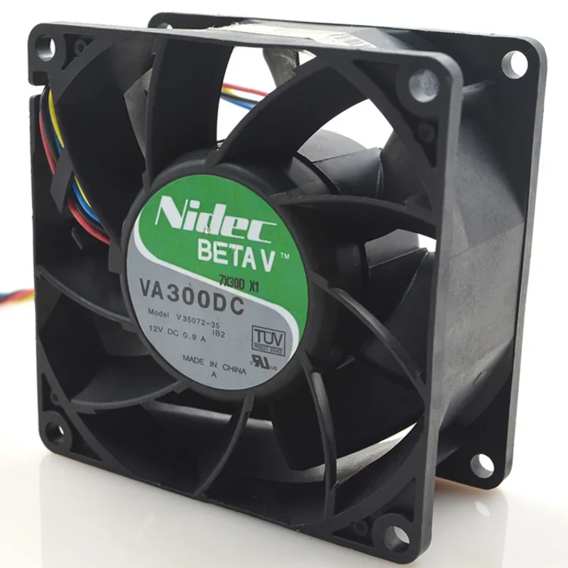 New Cooling Fan For Nidec BETAV VA300DC V35072-35 12V 0.9A For IBM Chassis Fan 8cm 8038 80×80×38 MM