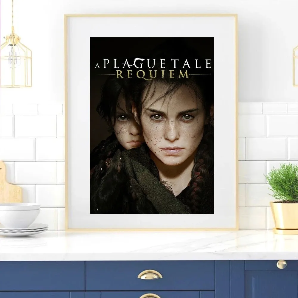 Game A P-Plague Tale Requiem Poster Home Room Decor Livingroom Bedroom Aesthetic Art Wall Painting Stickers