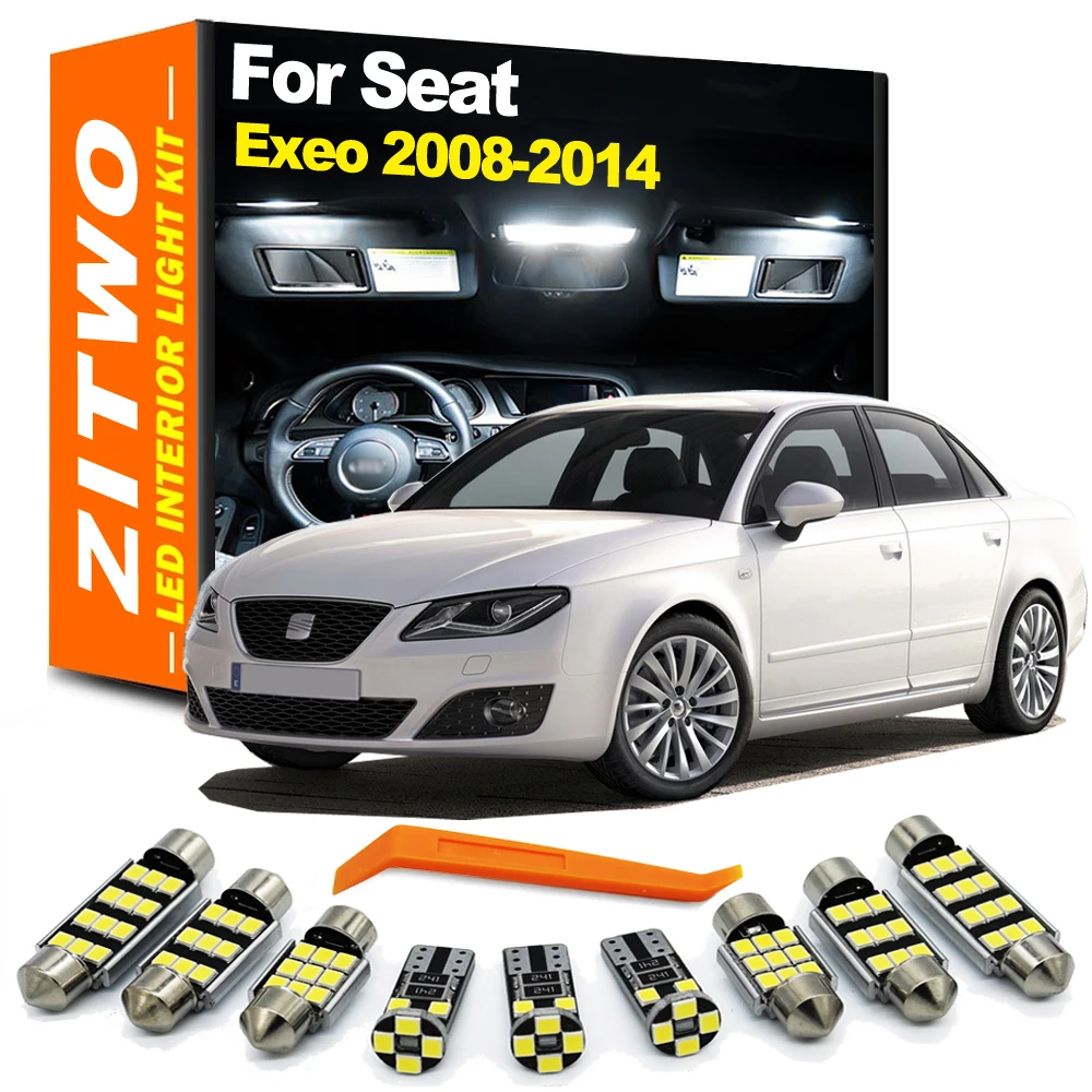 ZITWO 21Pcs LED Interior Dome Map Light Kit For Seat Exeo ST 3R 3R2 3R5 2008 2009 2010 2011 2012 2013 2014 Trunk Bulb Canbus