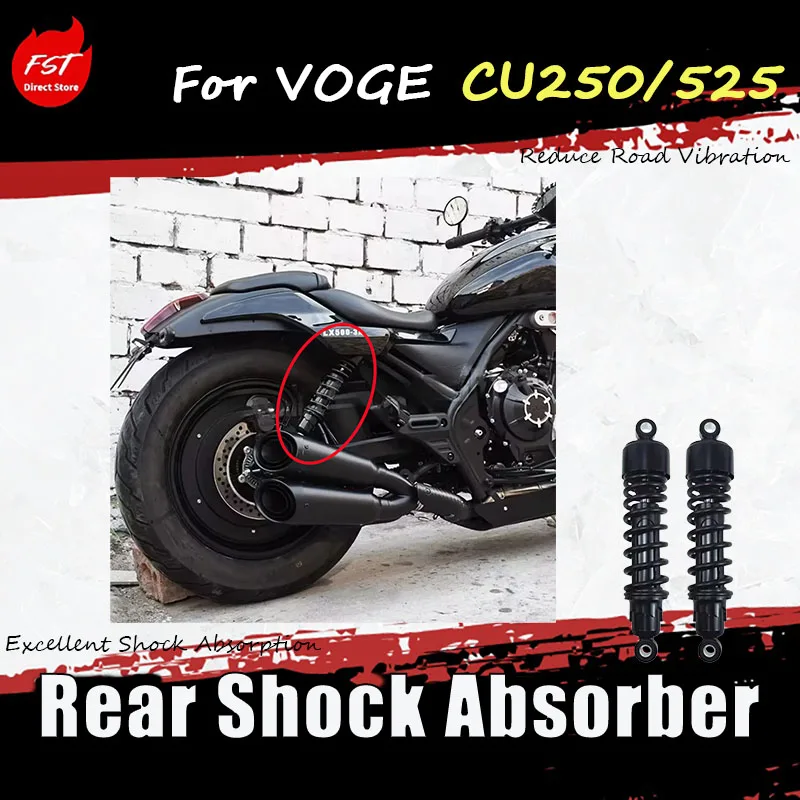 For VOGE CU250/525 Specialized Modified Adjustable Damping Shock Absorber with Adjustable Compression and Extension Accessories