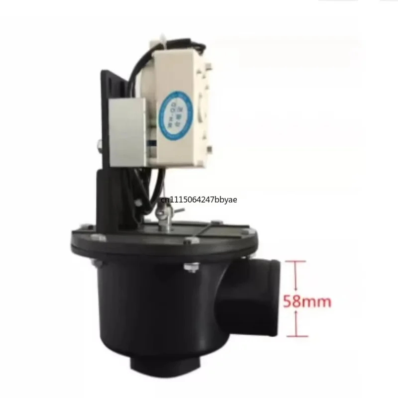 Complete Electromagnet Automatic Drain Valve Assembly, Industrial Washing Machine Accessories, Solenoid Drain Valve Kit