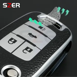 Chevrolet Cruze Aveo Camaro Epica Lova Sail Spark Opel Astra Corsa를위한 TPU 가죽 자동차 키 케이스 커버 쉘 FOB 8 최고의 판매 오펠 키 커버 케이스 - №5