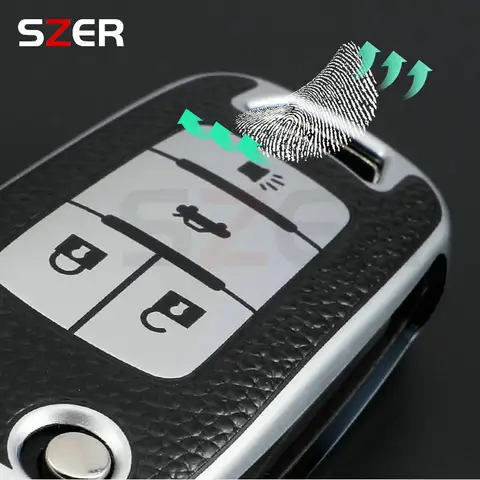 Leather TPU Car Key Case Cover Shell Fob For Chevrolet Cruze Aveo Trax Sail Malibu For Opel Vauxhall Astra Corsa Meriva Insignia 10 best sales chevrolet malibu key cover - №6
