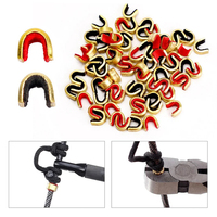 5Pcs Archery String tools Buckle Clip Brass Nocking Point for Hunting Bow Arrow Positioning Shooting Tool Accessories Archers