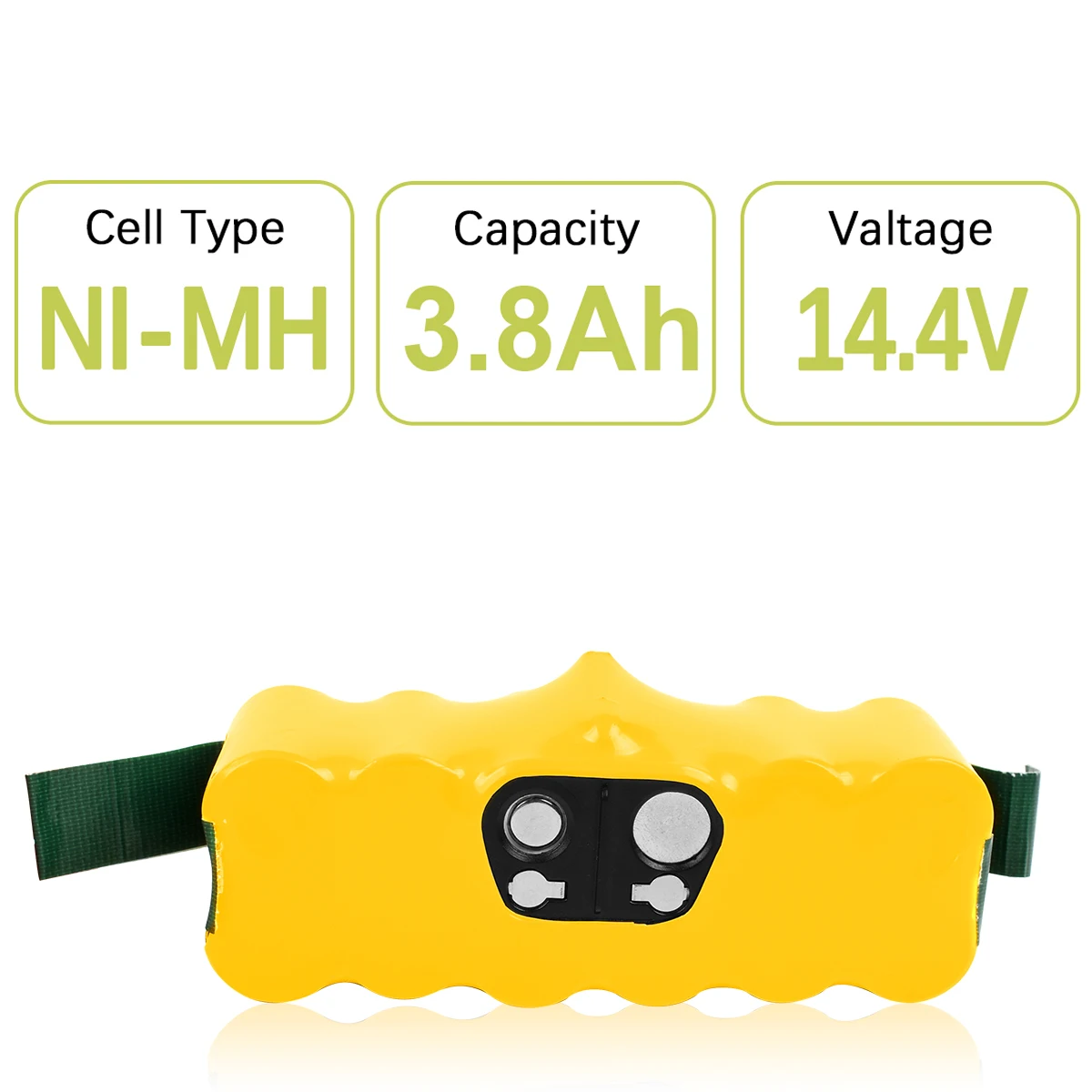 Replacement Battery 14.4V 3800mAh Ni-MH Vacuum Cleaner Batteries For iRobot Roomba 500 600 700 800 900 Series 555 560 580 620