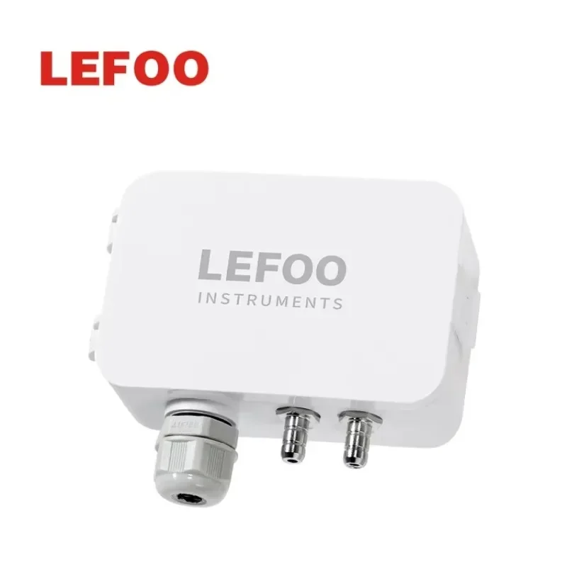2025LEFOO Differential Pressure Transmitter Air Test Tools 4-20mA Differential Pressure Sensor with  Temperature Compensation